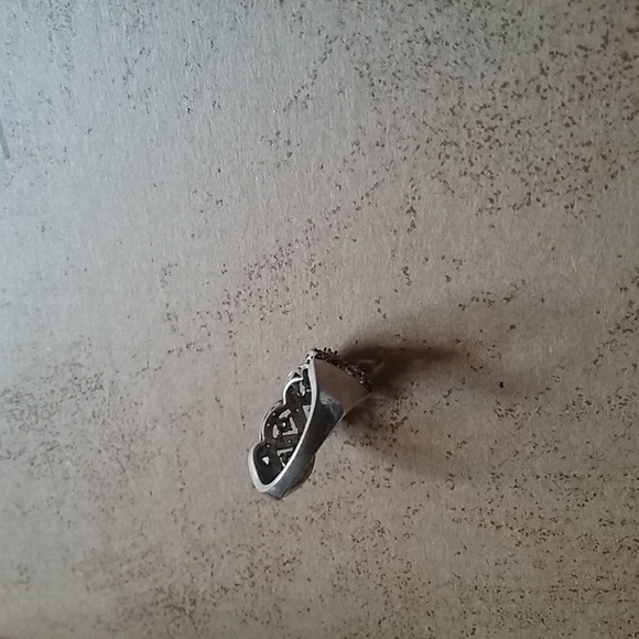 925 Silver & Diamond chip ring, size 6 - Picture 3 of 6